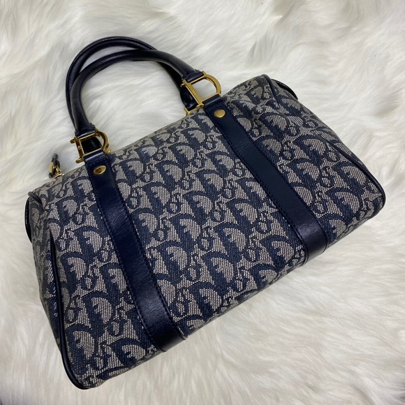 Authentic vintage Dior trotter Boston bag